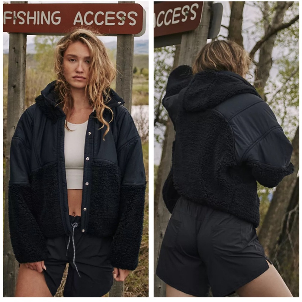 NWT Free People Adventure Awaits Fleece Jacket
